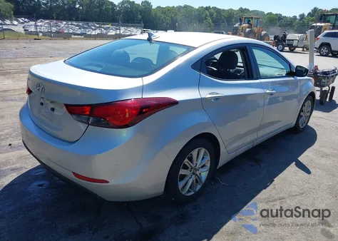 2015 Hyundai Elantra Se from USA, damaged, VIN 5NPDH4AE6FH572486